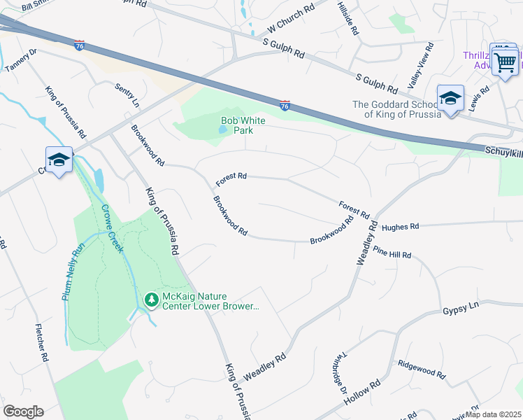 map of restaurants, bars, coffee shops, grocery stores, and more near 639 Crestwood Road in Wayne