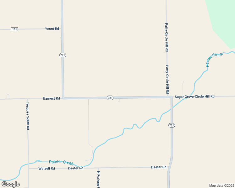 map of restaurants, bars, coffee shops, grocery stores, and more near 2494 Ohio 721 in Bradford