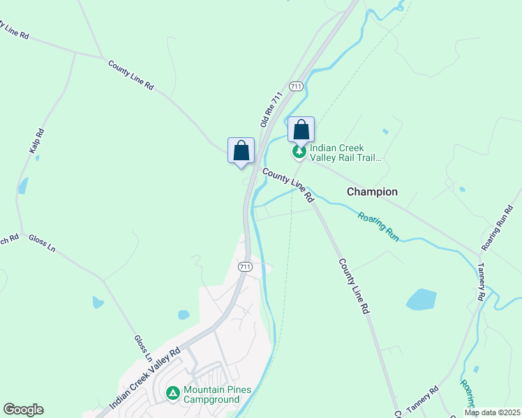 map of restaurants, bars, coffee shops, grocery stores, and more near 140 Huch Ynne in Melcroft