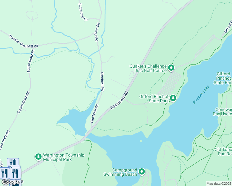 map of restaurants, bars, coffee shops, grocery stores, and more near 64 Lakeview Court in Wellsville