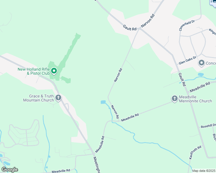 map of restaurants, bars, coffee shops, grocery stores, and more near 598 Narvon Road in Gap