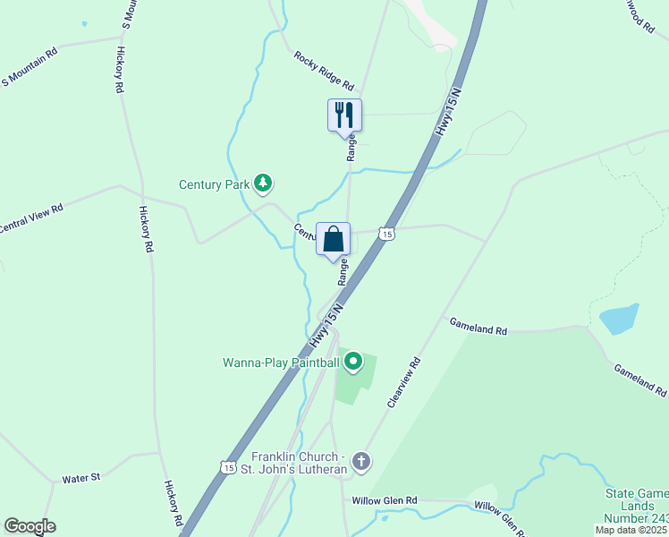 map of restaurants, bars, coffee shops, grocery stores, and more near 940 Range End Road in Dillsburg