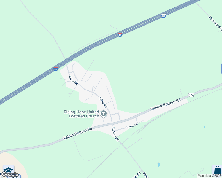 map of restaurants, bars, coffee shops, grocery stores, and more near 27 Victoria Court in Shippensburg