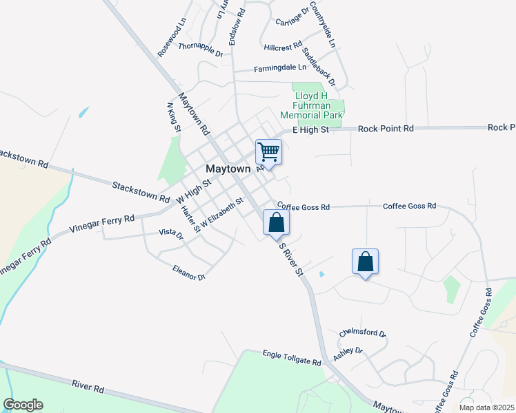 map of restaurants, bars, coffee shops, grocery stores, and more near 114 South River Street in Marietta