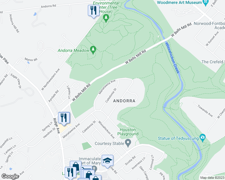 map of restaurants, bars, coffee shops, grocery stores, and more near 946 Caledonia Street in Philadelphia