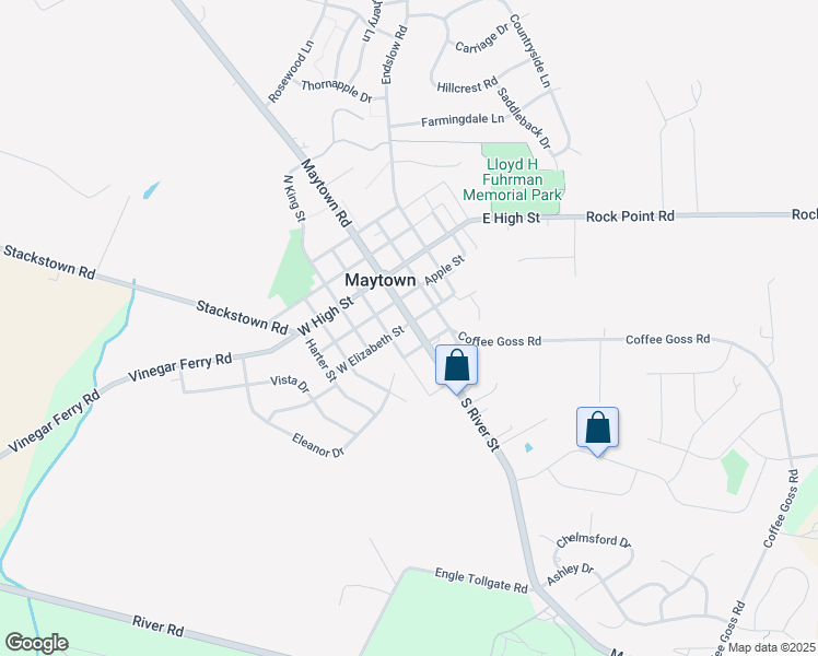 map of restaurants, bars, coffee shops, grocery stores, and more near 101 South River Street in Marietta