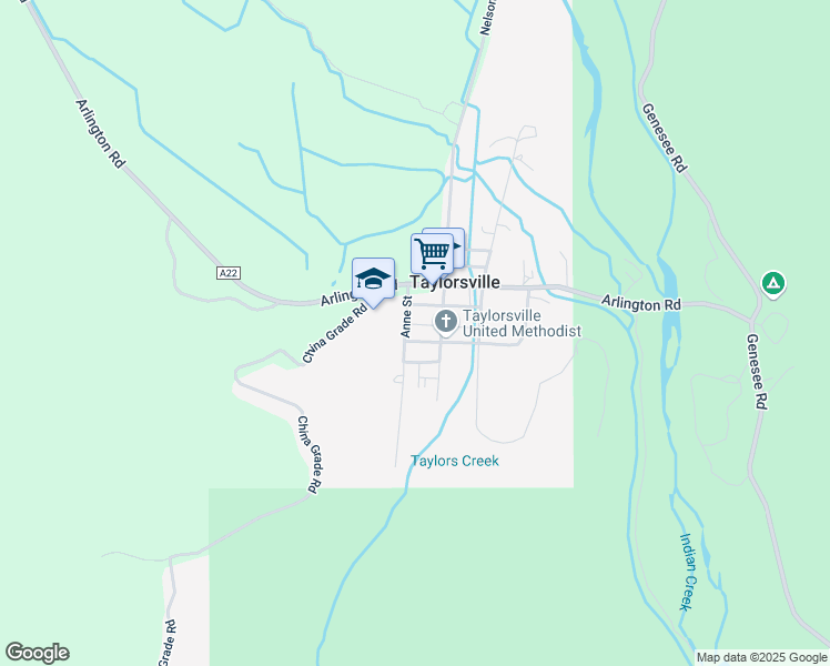 map of restaurants, bars, coffee shops, grocery stores, and more near 4233 Anne Street in Taylorsville