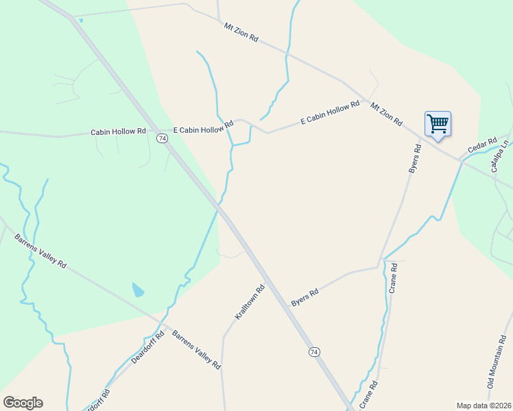 map of restaurants, bars, coffee shops, grocery stores, and more near 9627 Carlisle Road in Dillsburg