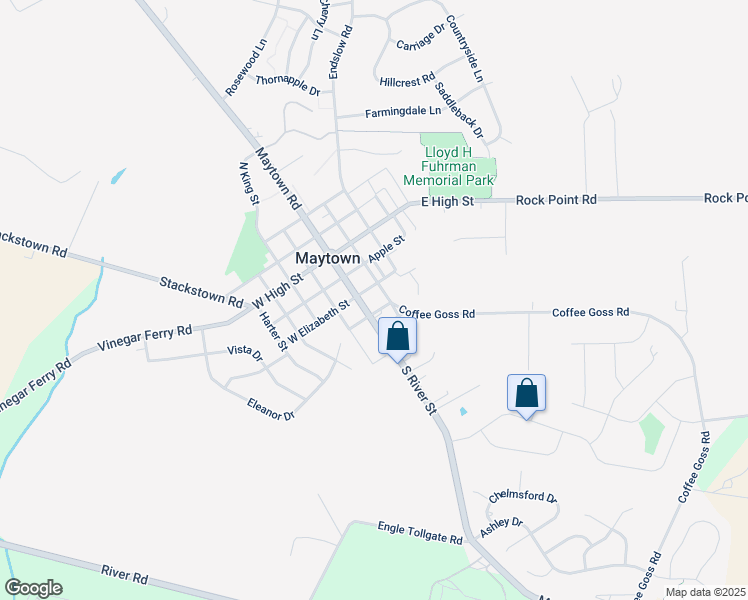 map of restaurants, bars, coffee shops, grocery stores, and more near 114 South River Street in Marietta