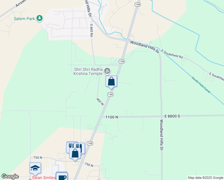 map of restaurants, bars, coffee shops, grocery stores, and more near in Spanish Fork