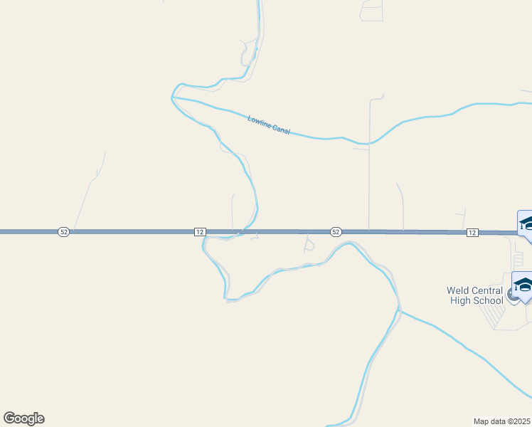 map of restaurants, bars, coffee shops, grocery stores, and more near 28129 State Highway 52 in Keenesburg