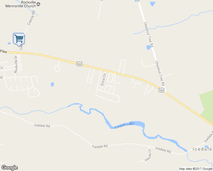 map of restaurants, bars, coffee shops, grocery stores, and more near 198 Julie Lane in Honey Brook