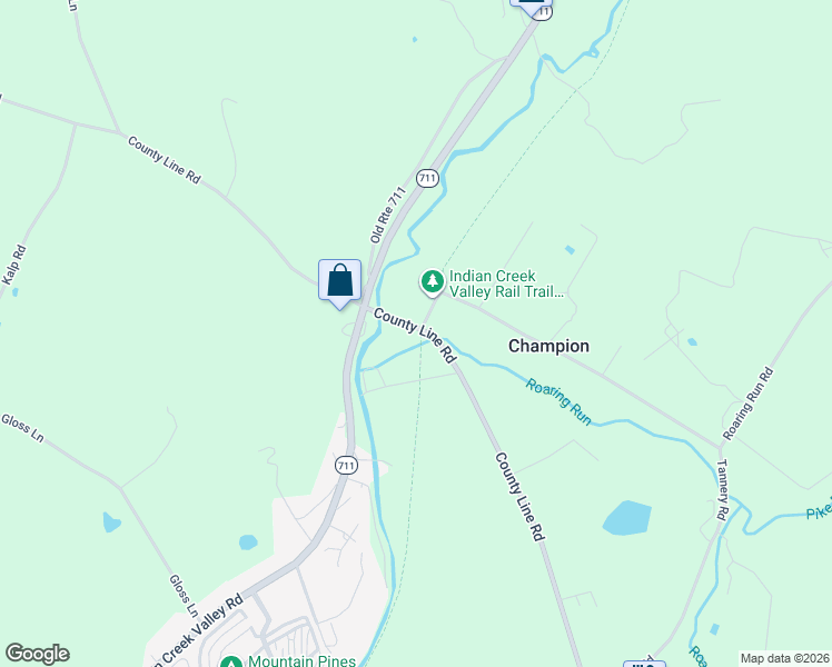 map of restaurants, bars, coffee shops, grocery stores, and more near 1443 County Line Road in Champion