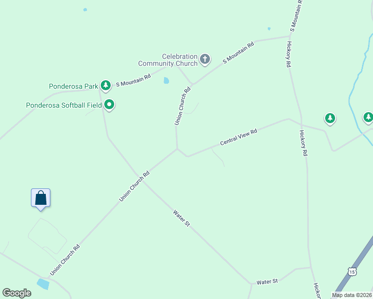 map of restaurants, bars, coffee shops, grocery stores, and more near 185 Central View Road in Dillsburg