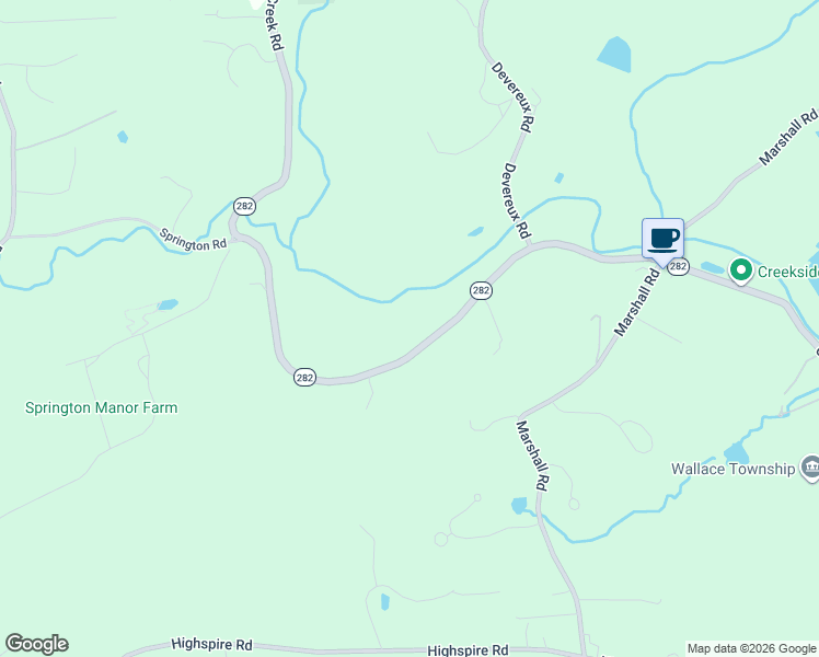 map of restaurants, bars, coffee shops, grocery stores, and more near 1531 Creek Road in Glenmoore