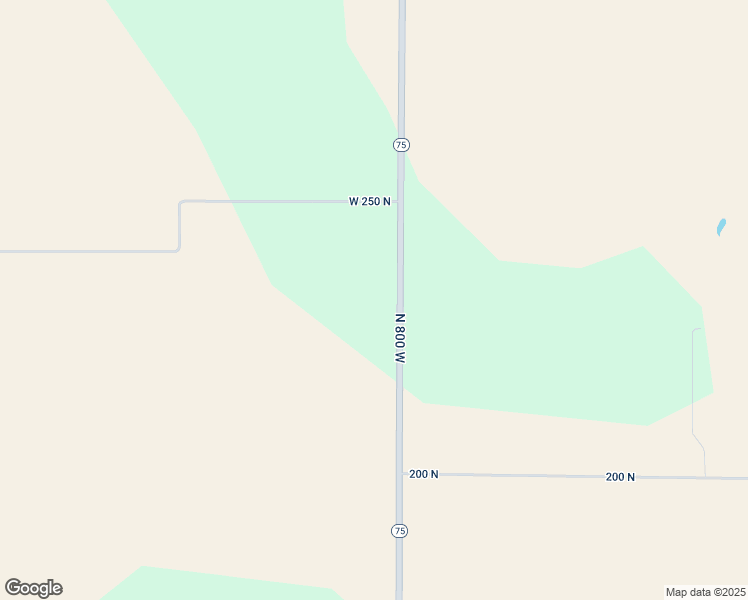 map of restaurants, bars, coffee shops, grocery stores, and more near 2416 Indiana 75 in Thorntown