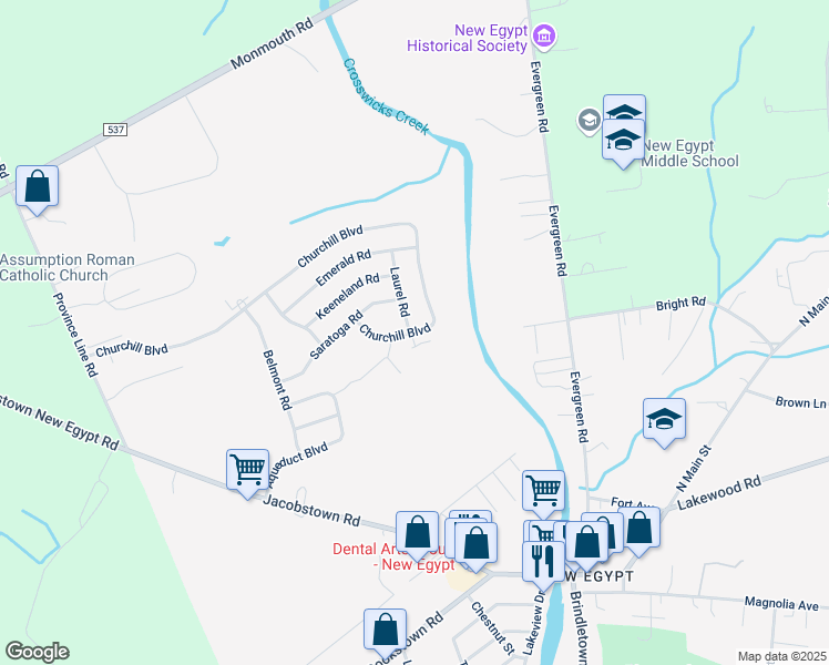 map of restaurants, bars, coffee shops, grocery stores, and more near in Plumsted