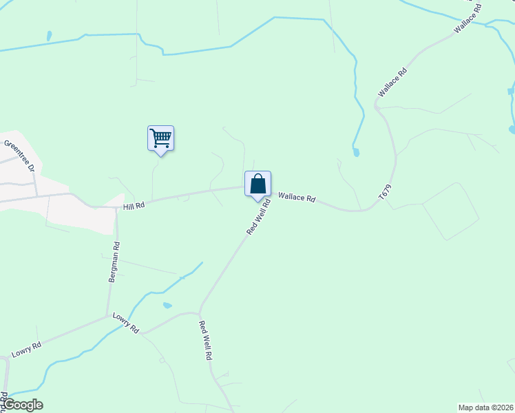 map of restaurants, bars, coffee shops, grocery stores, and more near 344 Hill Road in New Holland