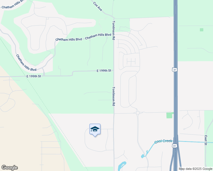 map of restaurants, bars, coffee shops, grocery stores, and more near 19806 Tomlinson Road in Westfield