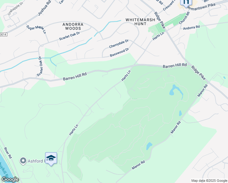 map of restaurants, bars, coffee shops, grocery stores, and more near 2166 Harts Lane in Conshohocken