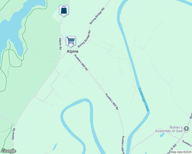 map of restaurants, bars, coffee shops, grocery stores, and more near 1253 Kunkles Mill Rd in Lewisberry