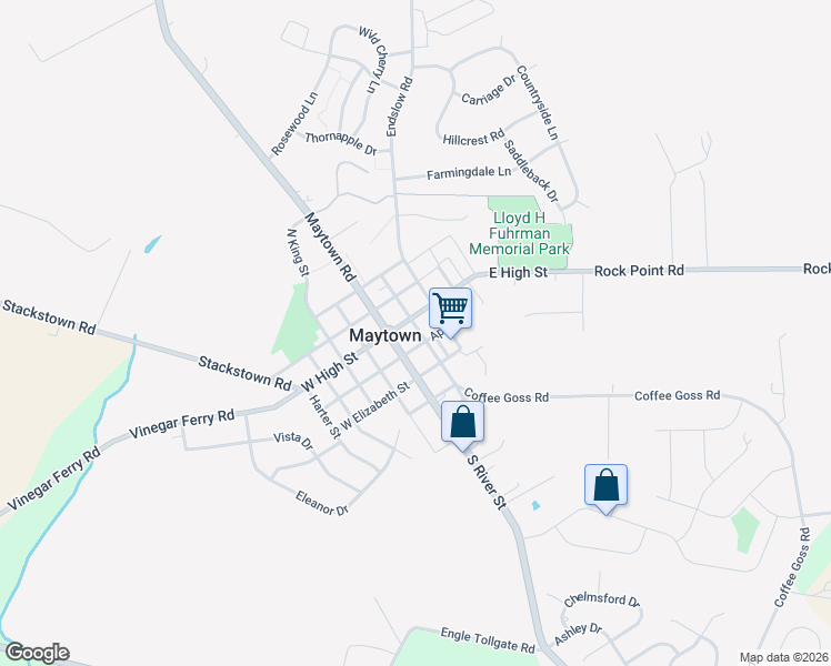 map of restaurants, bars, coffee shops, grocery stores, and more near 11 East High Street in Marietta
