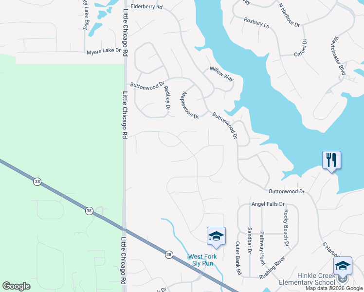 map of restaurants, bars, coffee shops, grocery stores, and more near 30 Redbay Ct in Noblesville
