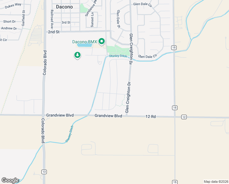 map of restaurants, bars, coffee shops, grocery stores, and more near 1145 Sherman Drive in Dacono