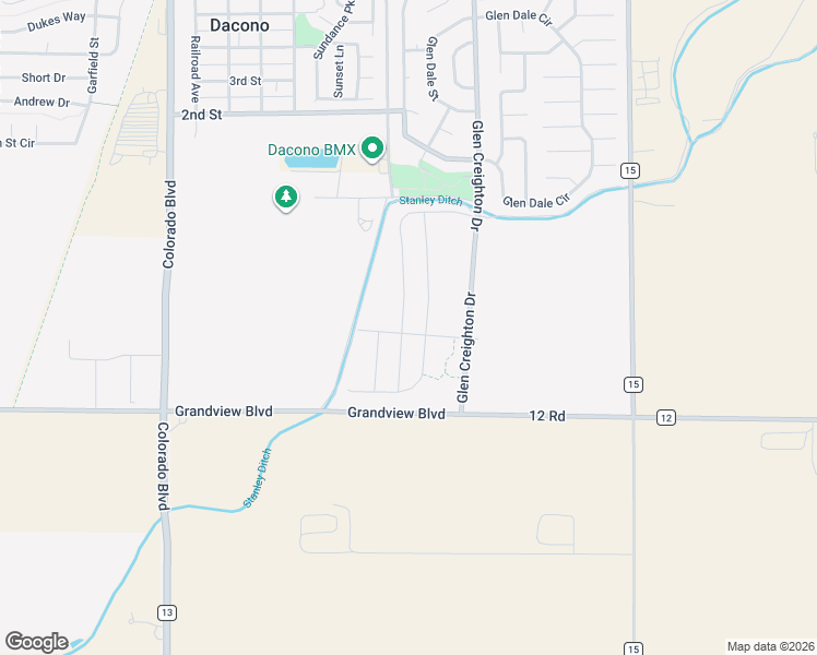 map of restaurants, bars, coffee shops, grocery stores, and more near 1145 Sherman Drive in Dacono