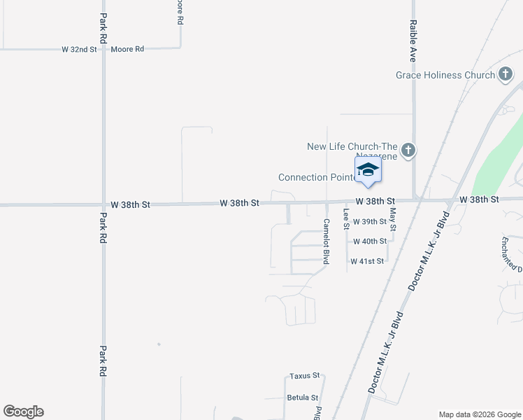 map of restaurants, bars, coffee shops, grocery stores, and more near 2859 West 38th Street in Anderson