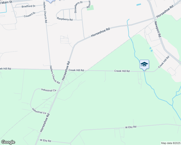 map of restaurants, bars, coffee shops, grocery stores, and more near 2618 Creek Hill Road in Lancaster County