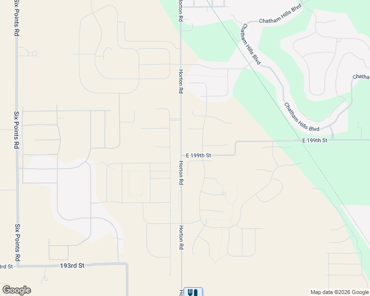map of restaurants, bars, coffee shops, grocery stores, and more near 19903 Horton Road in Westfield