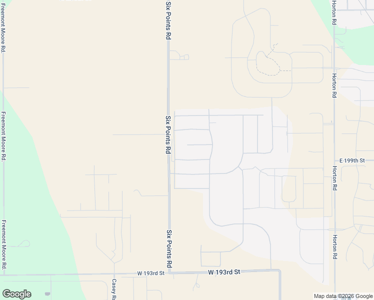 map of restaurants, bars, coffee shops, grocery stores, and more near 19809 Six Points Road in Sheridan