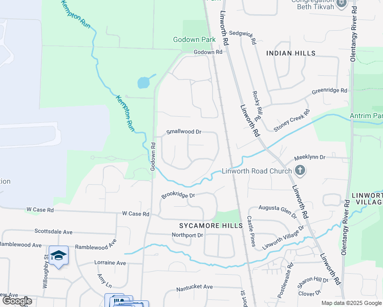 map of restaurants, bars, coffee shops, grocery stores, and more near 1239 Autumn Hill Drive in Columbus