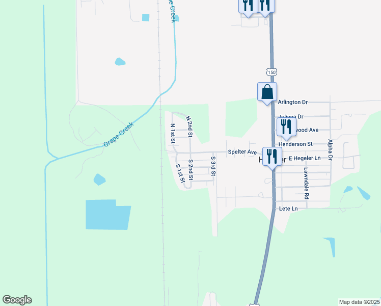 map of restaurants, bars, coffee shops, grocery stores, and more near 2 North 2nd Street in Danville