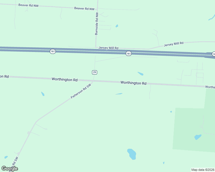 map of restaurants, bars, coffee shops, grocery stores, and more near 10401 Worthington Road in Pataskala