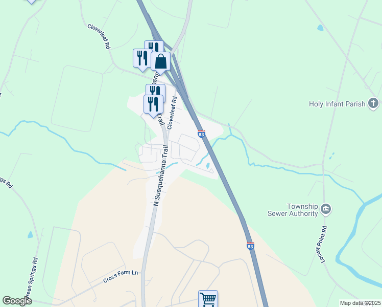 map of restaurants, bars, coffee shops, grocery stores, and more near Richard Street in York