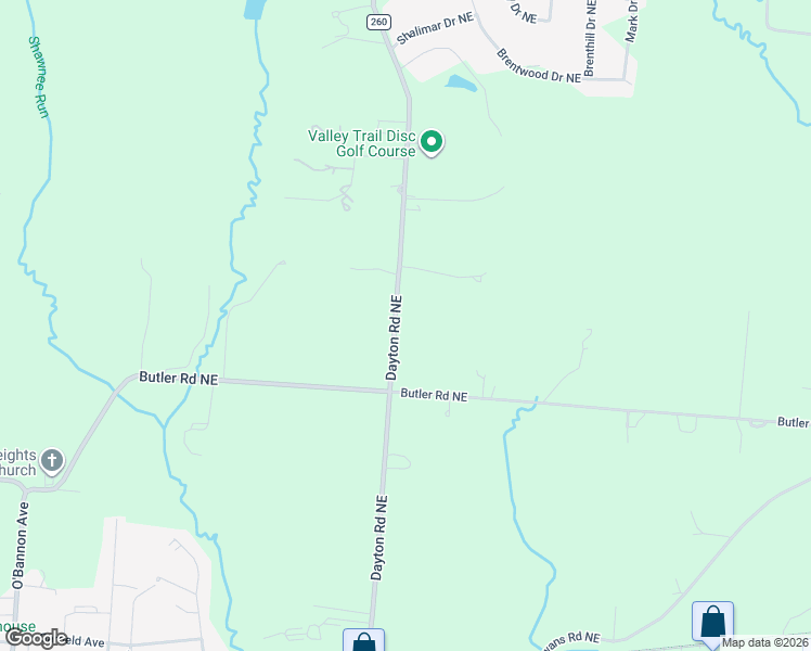 map of restaurants, bars, coffee shops, grocery stores, and more near 1247 Dayton Road Northeast in Newark