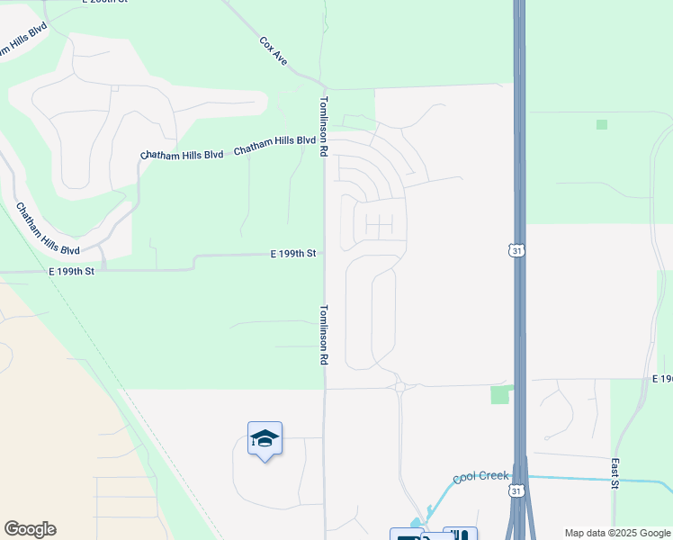 map of restaurants, bars, coffee shops, grocery stores, and more near 19806 Tomlinson Road in Westfield