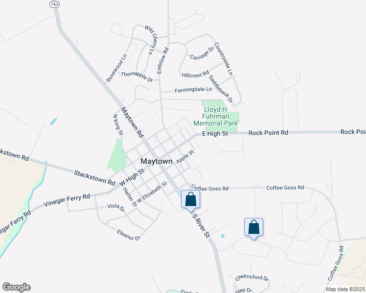 map of restaurants, bars, coffee shops, grocery stores, and more near 109 East High Street in Marietta