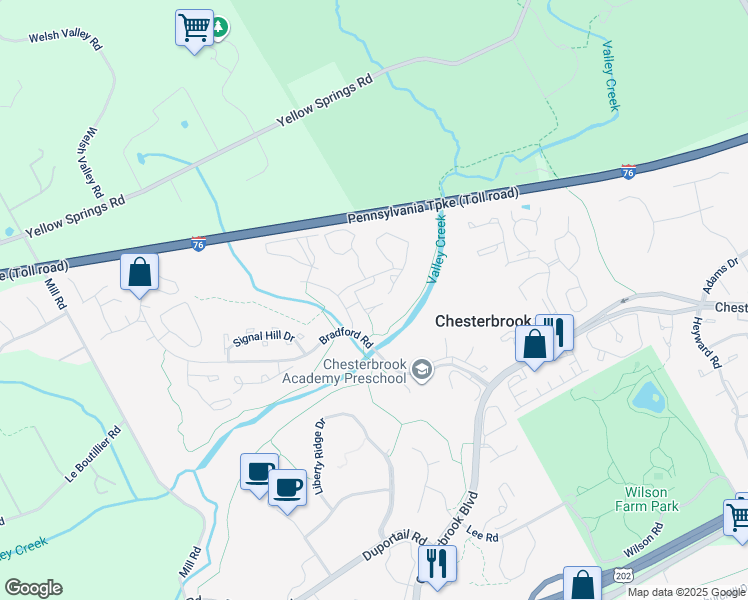 45 Rampart Drive, Chesterbrook PA Walk Score