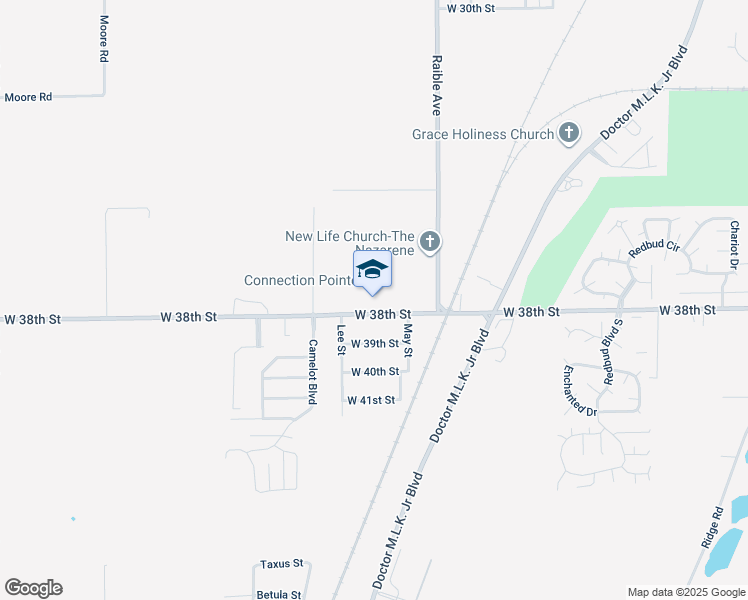 map of restaurants, bars, coffee shops, grocery stores, and more near 2702 West 38th Street in Anderson