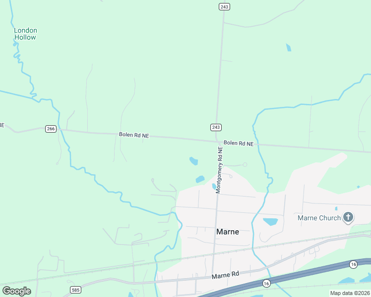 map of restaurants, bars, coffee shops, grocery stores, and more near 12402 Bolen Road Northeast in Newark