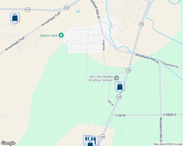 map of restaurants, bars, coffee shops, grocery stores, and more near 298 East Luna Circle in Salem