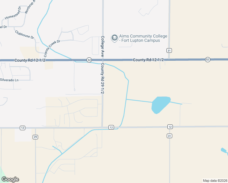 map of restaurants, bars, coffee shops, grocery stores, and more near 5574 County Road 29 1/2 in Fort Lupton