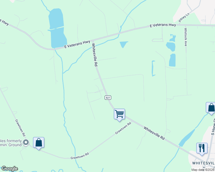 map of restaurants, bars, coffee shops, grocery stores, and more near 87 Whitesville Road in Jackson Township