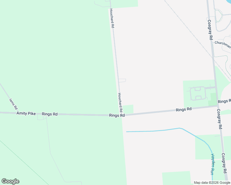 map of restaurants, bars, coffee shops, grocery stores, and more near 5495 Houchard Road in Dublin