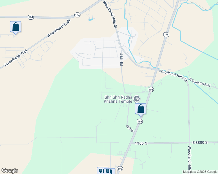map of restaurants, bars, coffee shops, grocery stores, and more near 331 East 1480 North in Spanish Fork