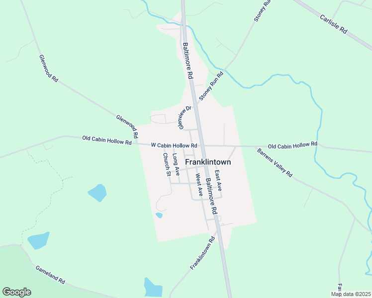 map of restaurants, bars, coffee shops, grocery stores, and more near 55 West Cabin Hollow Road in Dillsburg