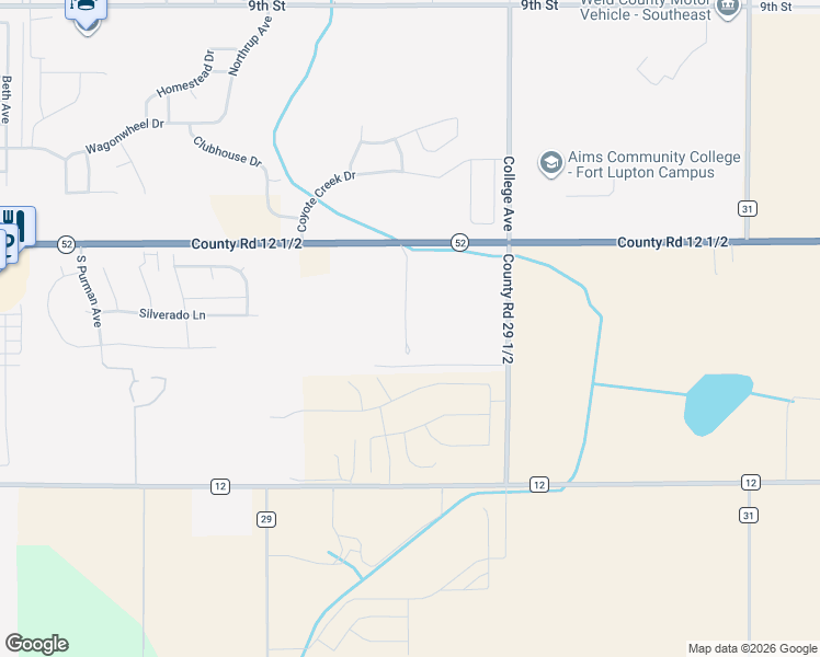 map of restaurants, bars, coffee shops, grocery stores, and more near 14284 Highway 52 in Fort Lupton